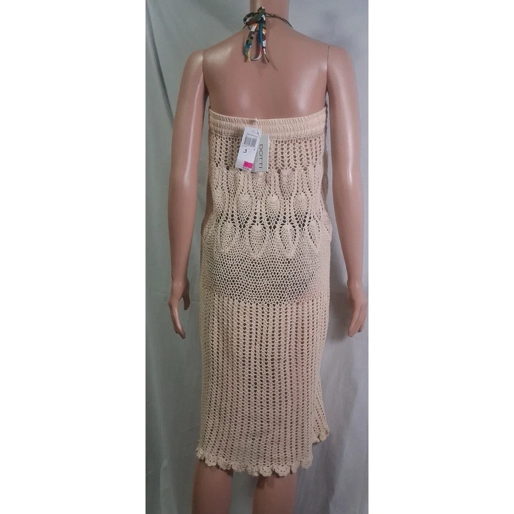 DOTTI Swim Cover Up, Ivory, Size XL, 38